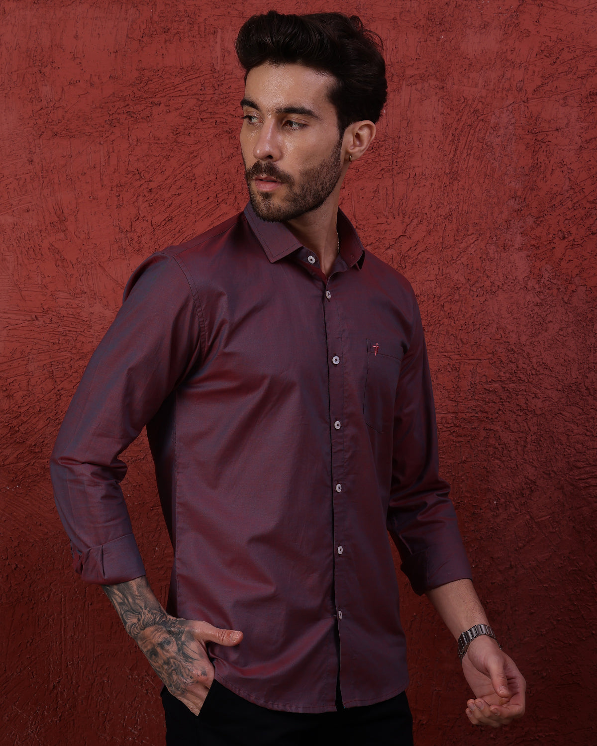 Dusk Maroon Shirt