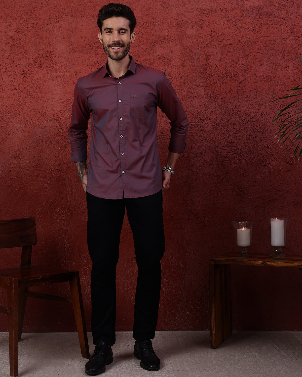 Dusk Maroon Shirt